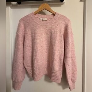 LOFT Pink with Flecks of Gold NWOT Sweater